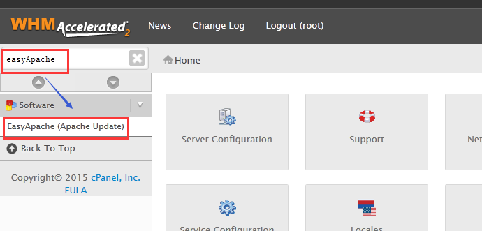 WHM面板修改PHP版本教程