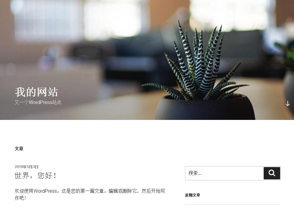 默认WordPress主题