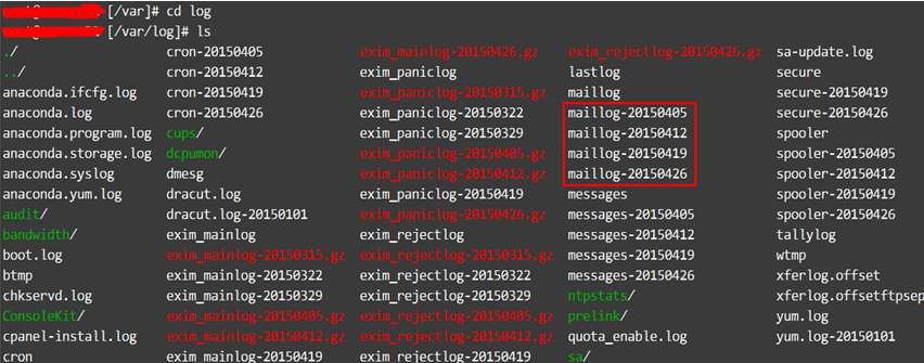 SoftLayer日志文件大导致cPanel运行出错的解决方法
