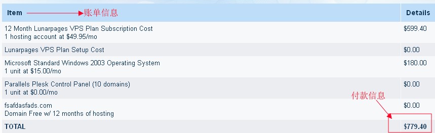 lunarpages vps购买最新图文教程