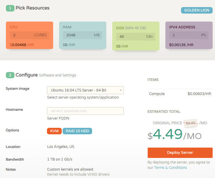 CloudConeGOLDEN LION