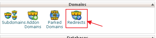 cPanel域名重定向