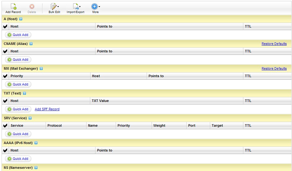IXWebHosting免费域名设置DNS到Godaddy