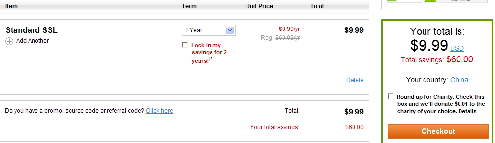 Godaddy SSL证书八月最新优惠信息
