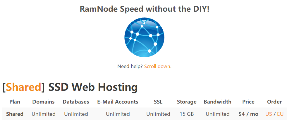 RamNode虚拟主机方案