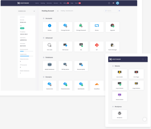 Hostinger虚拟主机控制面板