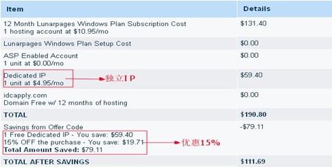 LunarPages优惠码使用图文教程