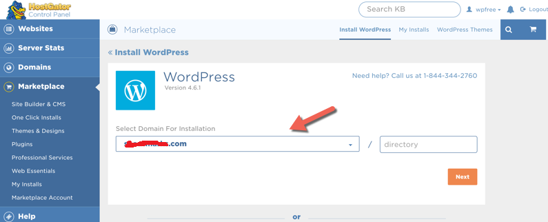 一键安装wordpress设置过程