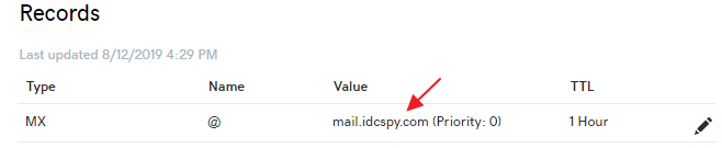 godaddy域名mx记录添加