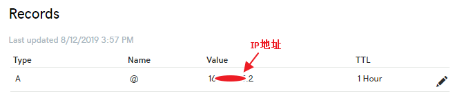 godaddy域名A记录解析成功