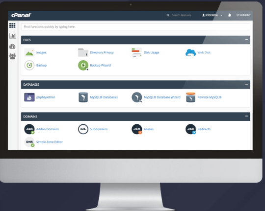 cPanel面板管理界面