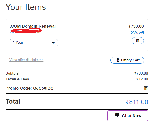 godaddy印度卢比续费域名