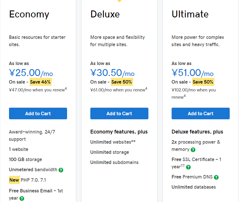 GoDaddy虚拟主机和WordPress主机有什么区别?