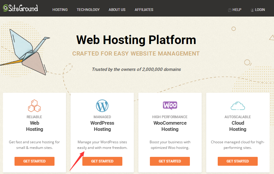 SiteGround 官网页面