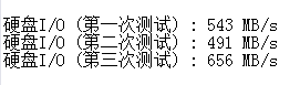 sugarhosts香港vps I/O读写速度测试