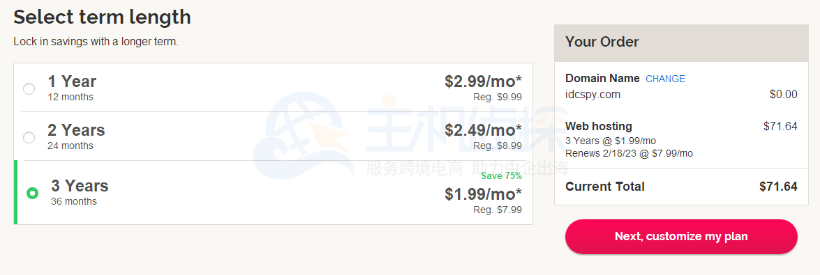 ipage购买方案选择