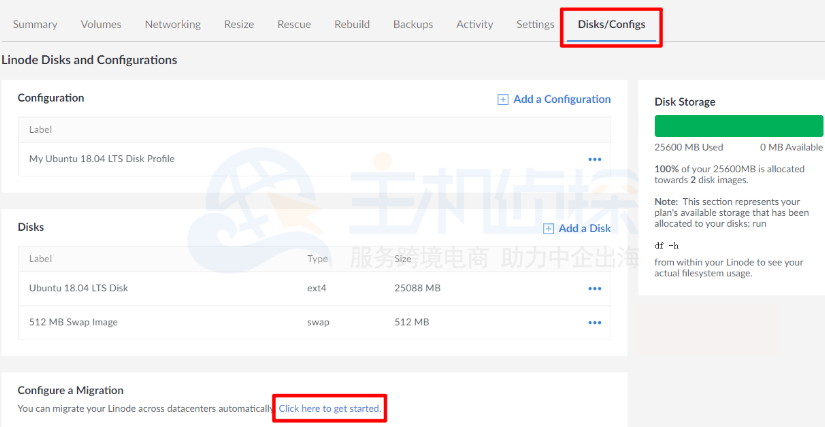 Linode云管理面板后台