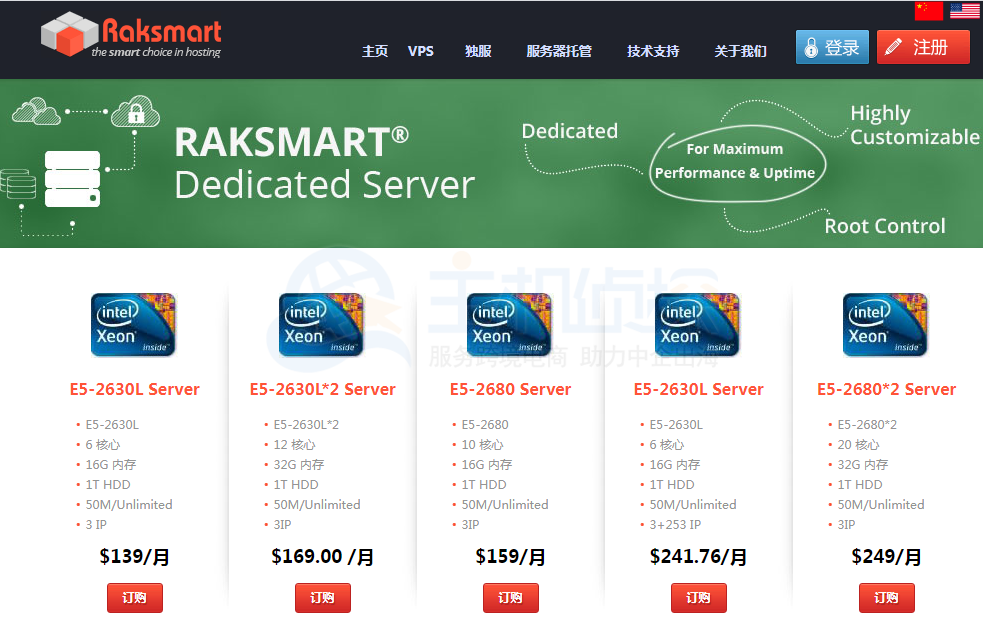 raksmart日本服务器方案