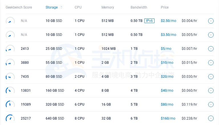 Vultr VPS云主机部分方案