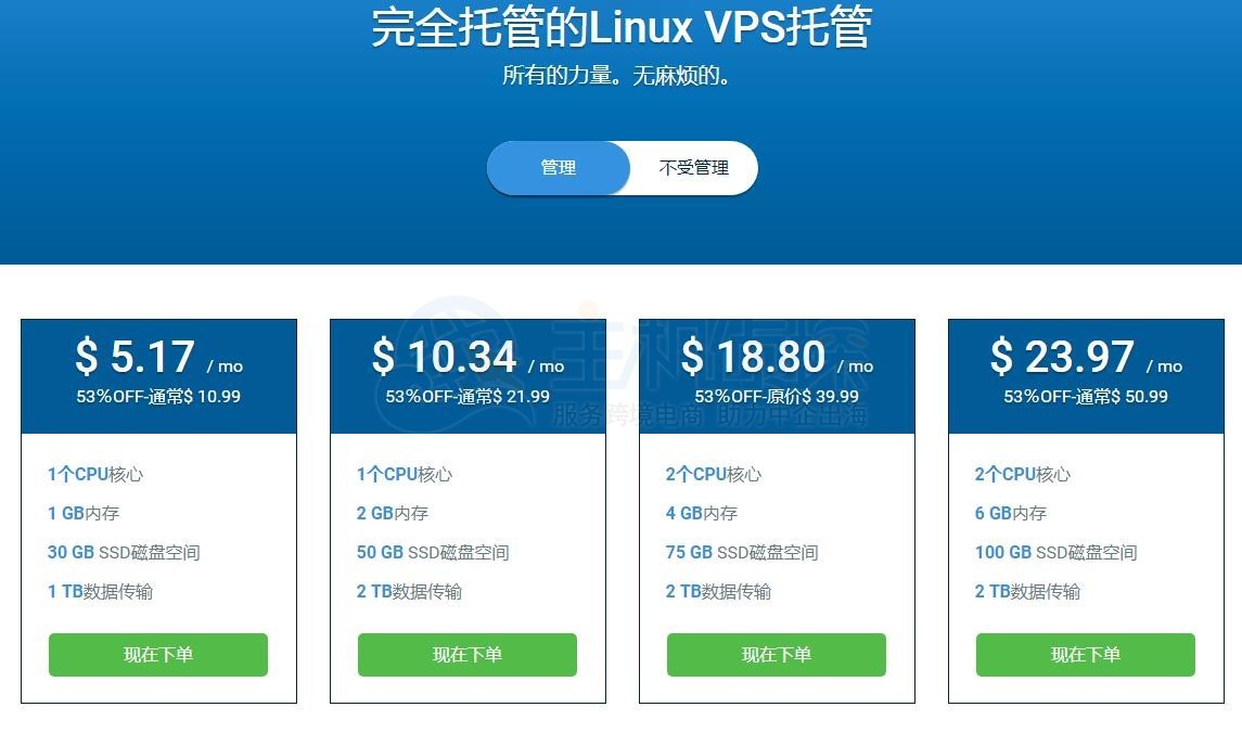 Hostwinds 提供各种类型的 VPS 计划