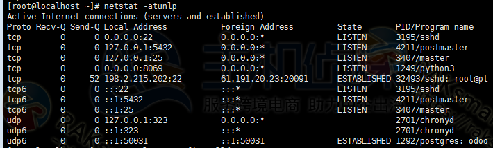 RAKsmart美国服务器netstat命令