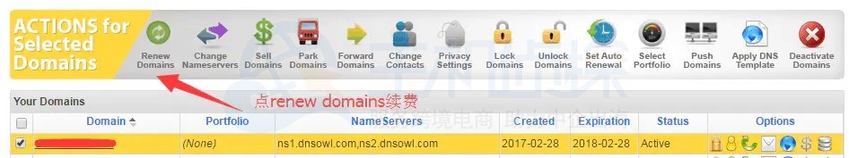 Namesilo域名到期后怎么续费