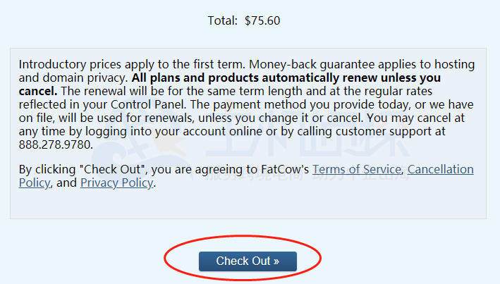 FatCow虚拟主机购买图