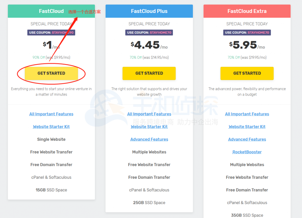 FastComet优惠码使用教程图二