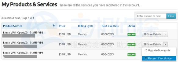 BudgetVM账户服务器信息