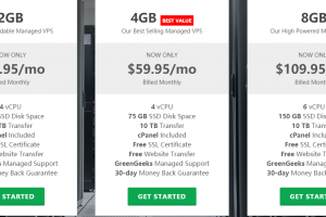 GreenGeeks VPS主机方案