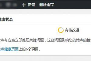 WordPress站点健康仪表盘
