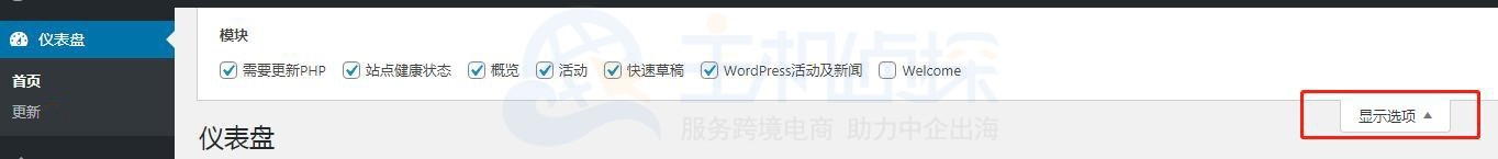 WordPress站点健康仪表盘
