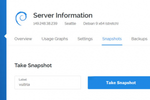 Vultr服务器中的数据