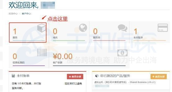 SugarHosts糖果主机账户登录成功我的服务