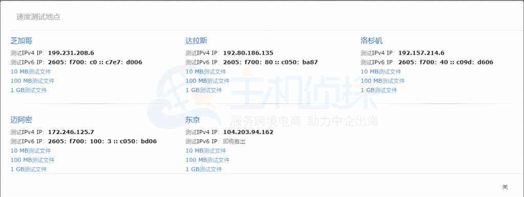 BudgetVM数据中心IP