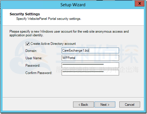 安装WebsitePanel网站面板门户