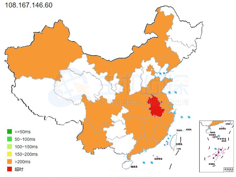 BlueHost美国云虚拟主机Ping值