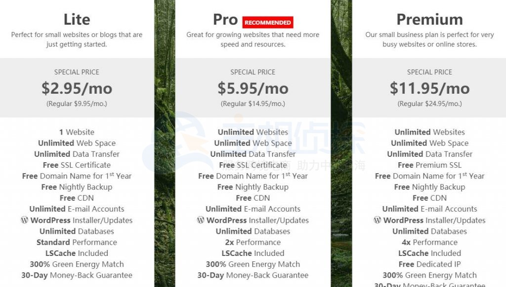 GreenGeeks主机方案