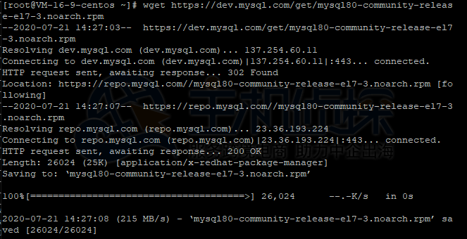 Centos7 yum安装mysql-8.0.18图文教程