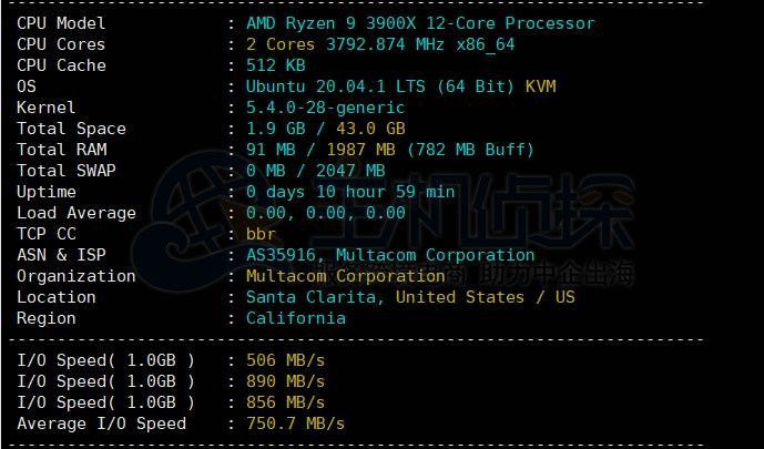 RackNerd Windows VPS性能评测