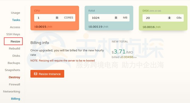CloudCone升级配置