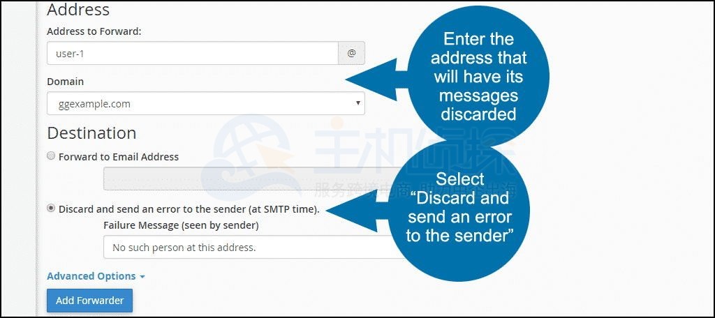 HostEase主机cPanel面板设置电子邮件转发器教程