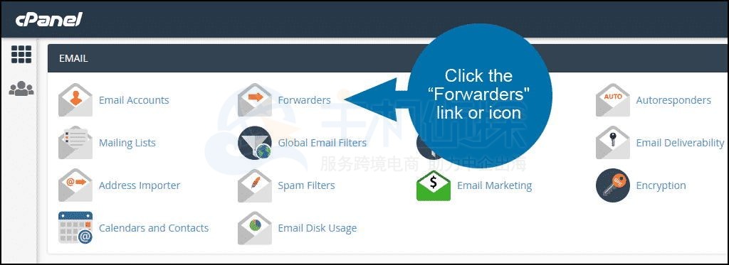 HostEase主机cPanel面板设置电子邮件转发器教程