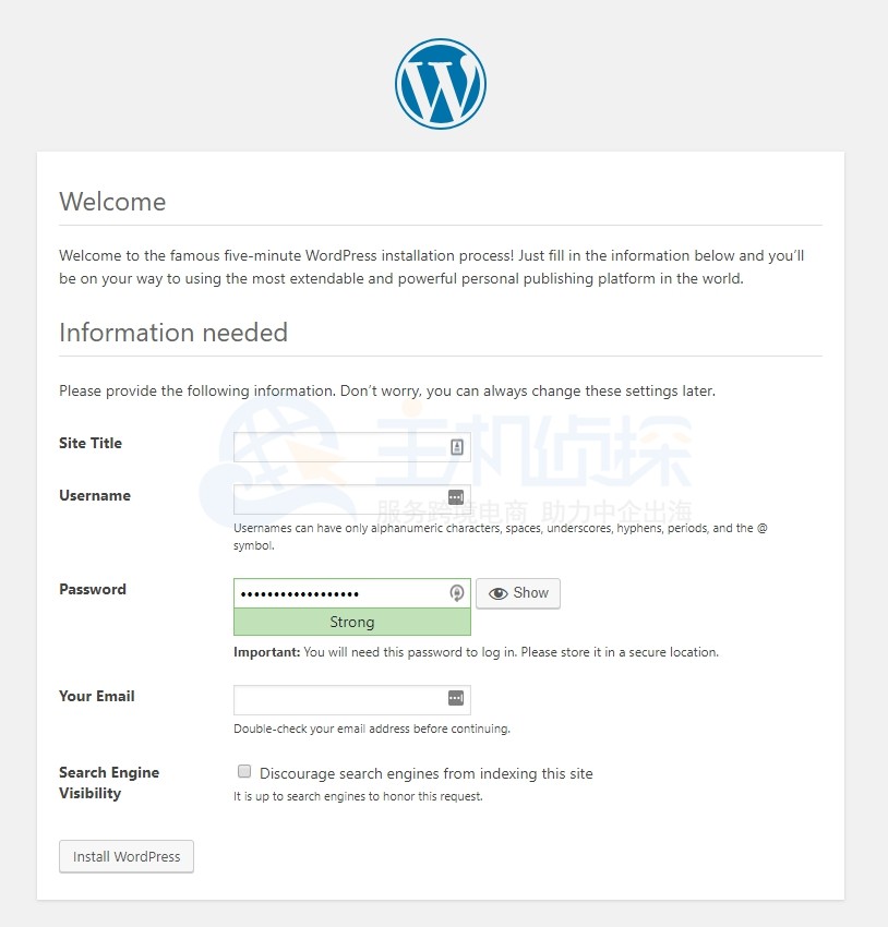 Hostwinds在CentOS Web面板上安装WordPress的教程