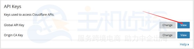 申请到 CloudFlare API key