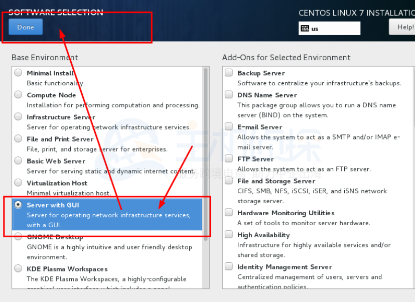 选择Server with Gui