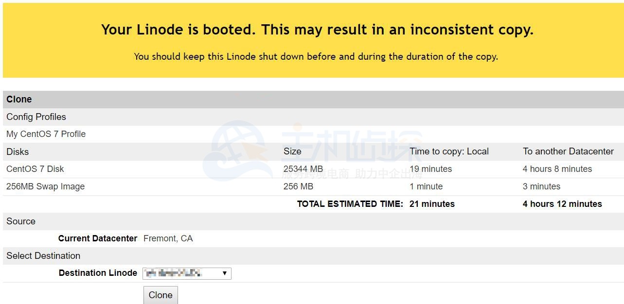 Linode VPS教程:Clone克隆镜像