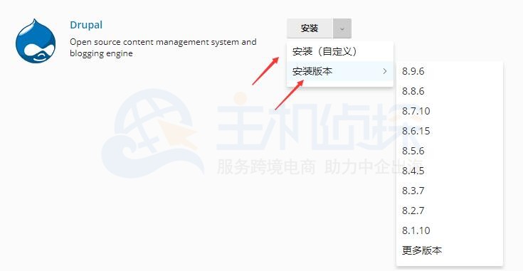 BlueHost主机Plesk面板一键安装Drupal教程