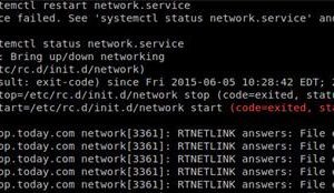 Centos7网络报错解决办法