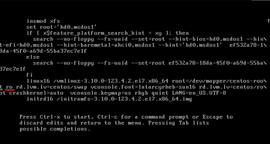 Centos7忘记root密码解决办法